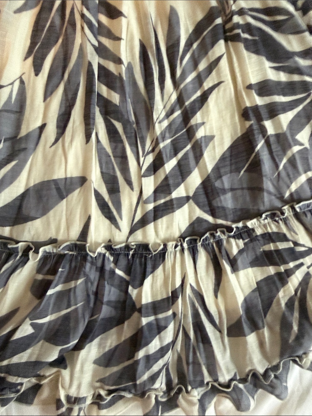 Robbie Bee Blue & White Ruffle-Trim Dress NWT - Picture 9 of 9